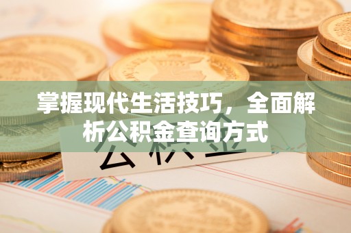 茅箭掌握现代生活技巧，全面解析公积金查询方式